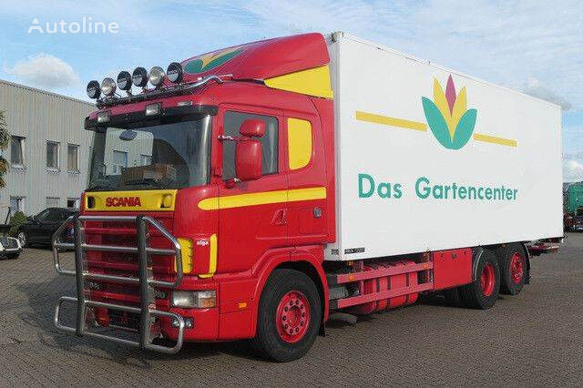 شاحنة مقفلة Scania 310 6x2, Komplett-Zug, 105m³, Blumen, LBW