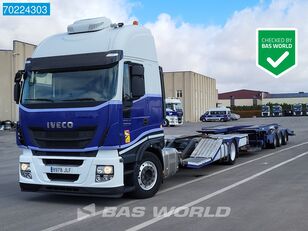 شاحنة نقل السيارات IVECO Stralis 500 4X2 ROLFO Truck transporter Standklima 2xTanks Euro