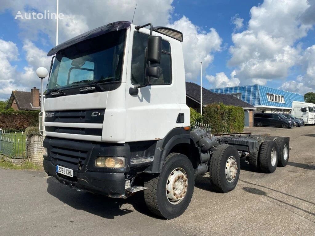 الشاسيه DAF CF 85.430 85 CF 8x4 EURO 3 STEEL SUSPENSION MANUAL GEARBOX