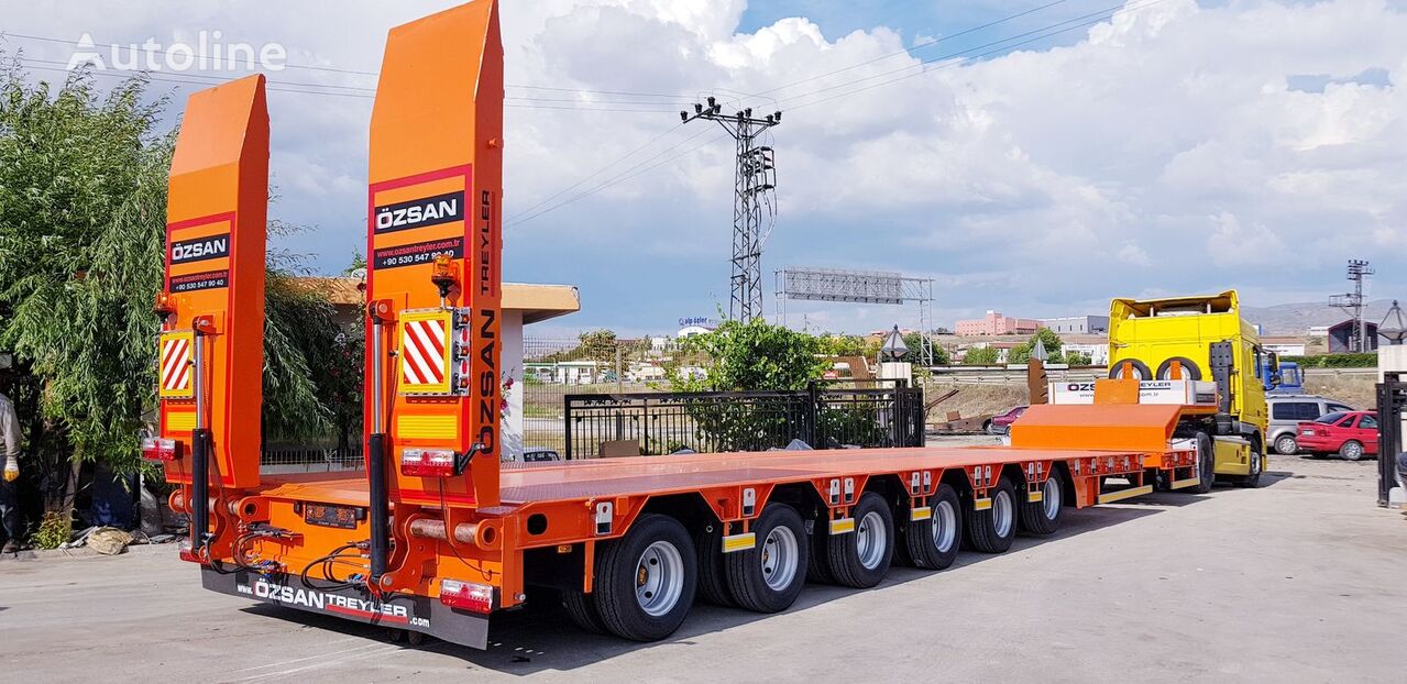 جديدة العربات نصف المقطورة عربة مقطورة مسطحة منخفضة Vega Trailer 6 Axle Lowbed (VG-L6)