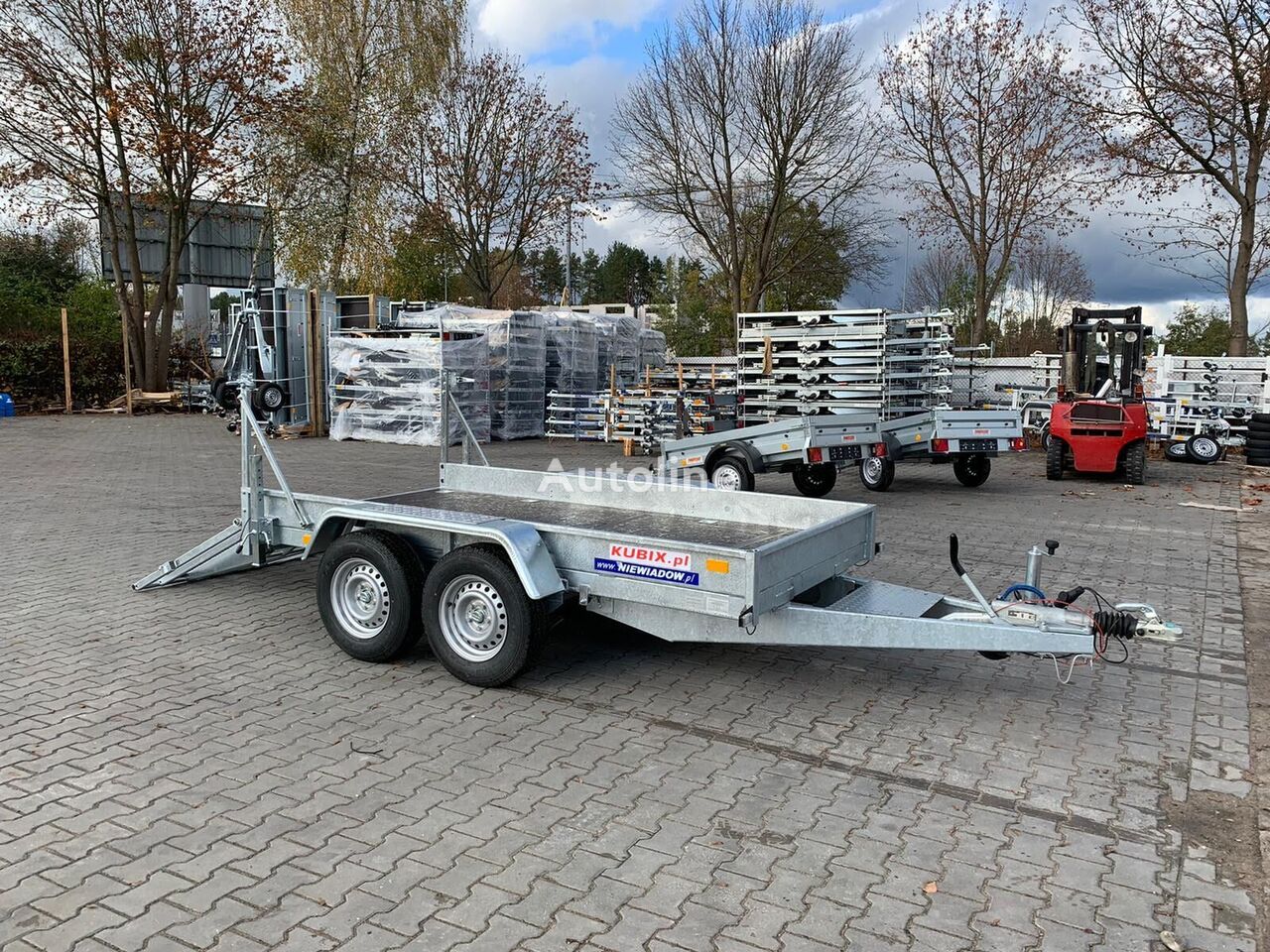 جديد العربات المقطورة عربة مقطورة مسطحة منخفضة Niewiadów B3032HTP building trailer 300x150, 3000kg