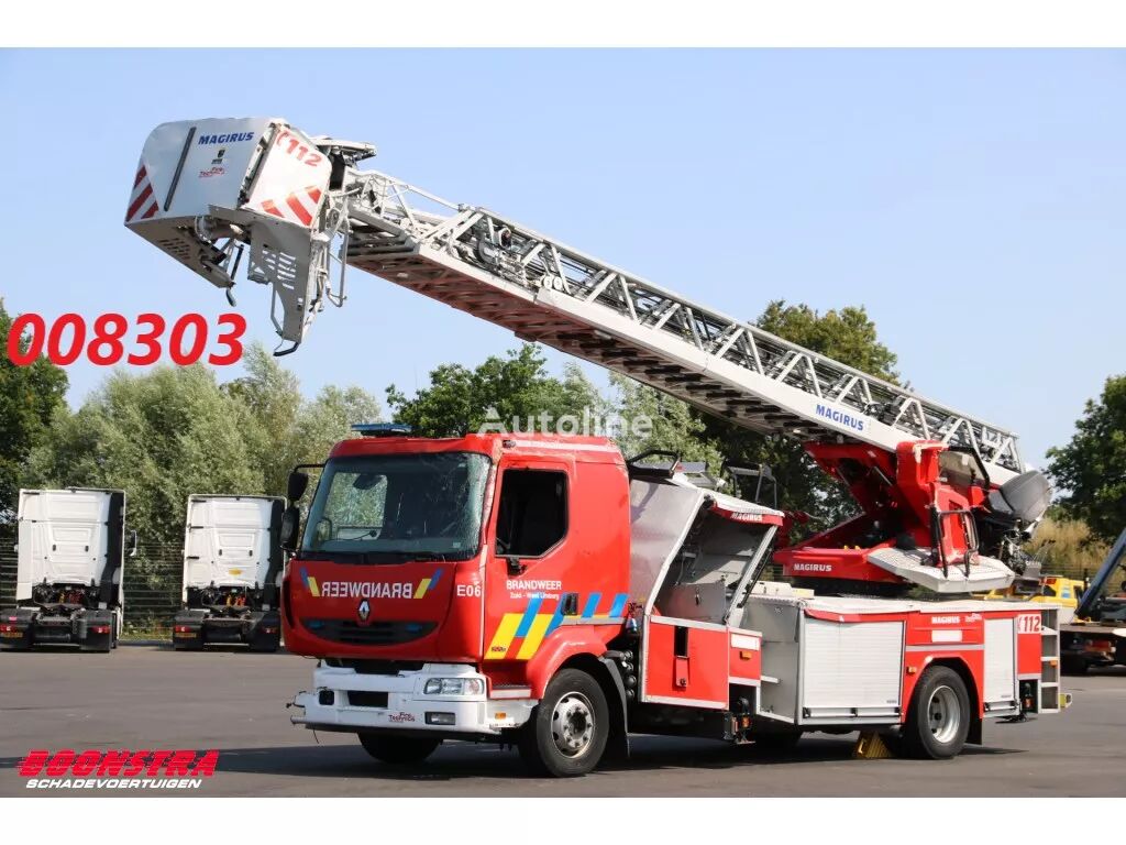 سلم الإطفاء Renault Midlum Feuerwehr Drehleiter Magirus M32L-AS 32m