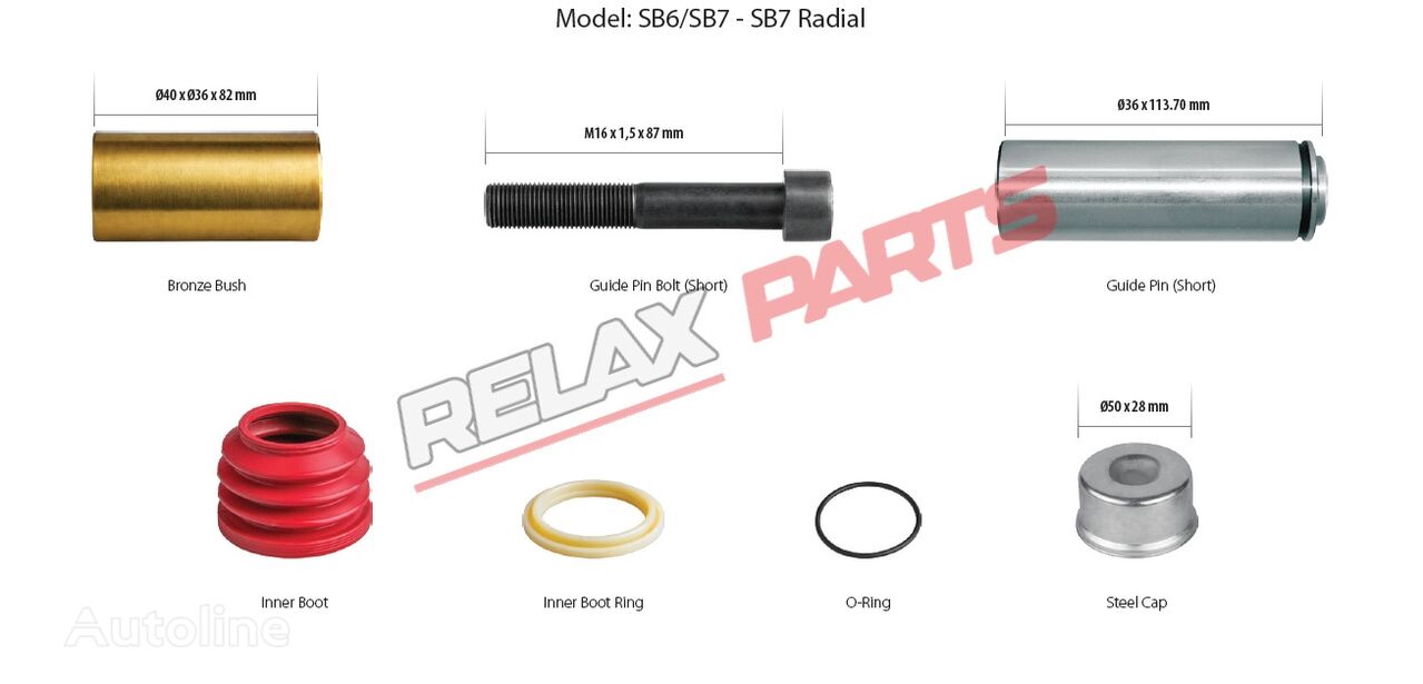 مسماك الفرامل RelaxParts لـ العربات نصف المقطورة Knorr-Bremse SB6/SB7