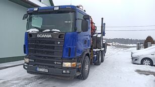 شاحنة نقل الأخشاب SCANIA + العربات المقطورة شاحنة نقل الأخشاب